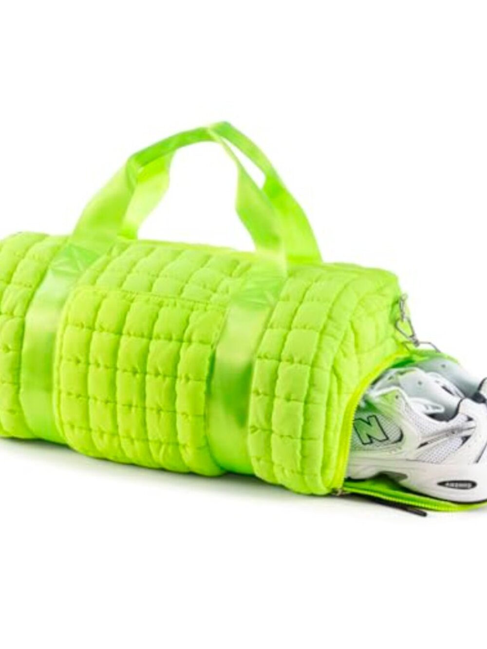 Quilted Duffel Weekender Gym Bag Carry On Travel Sport Bag Polyester Lightweight